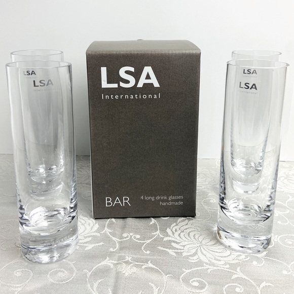LSA International Other - LSA International Long Drink Glasses 4pc. Highball
